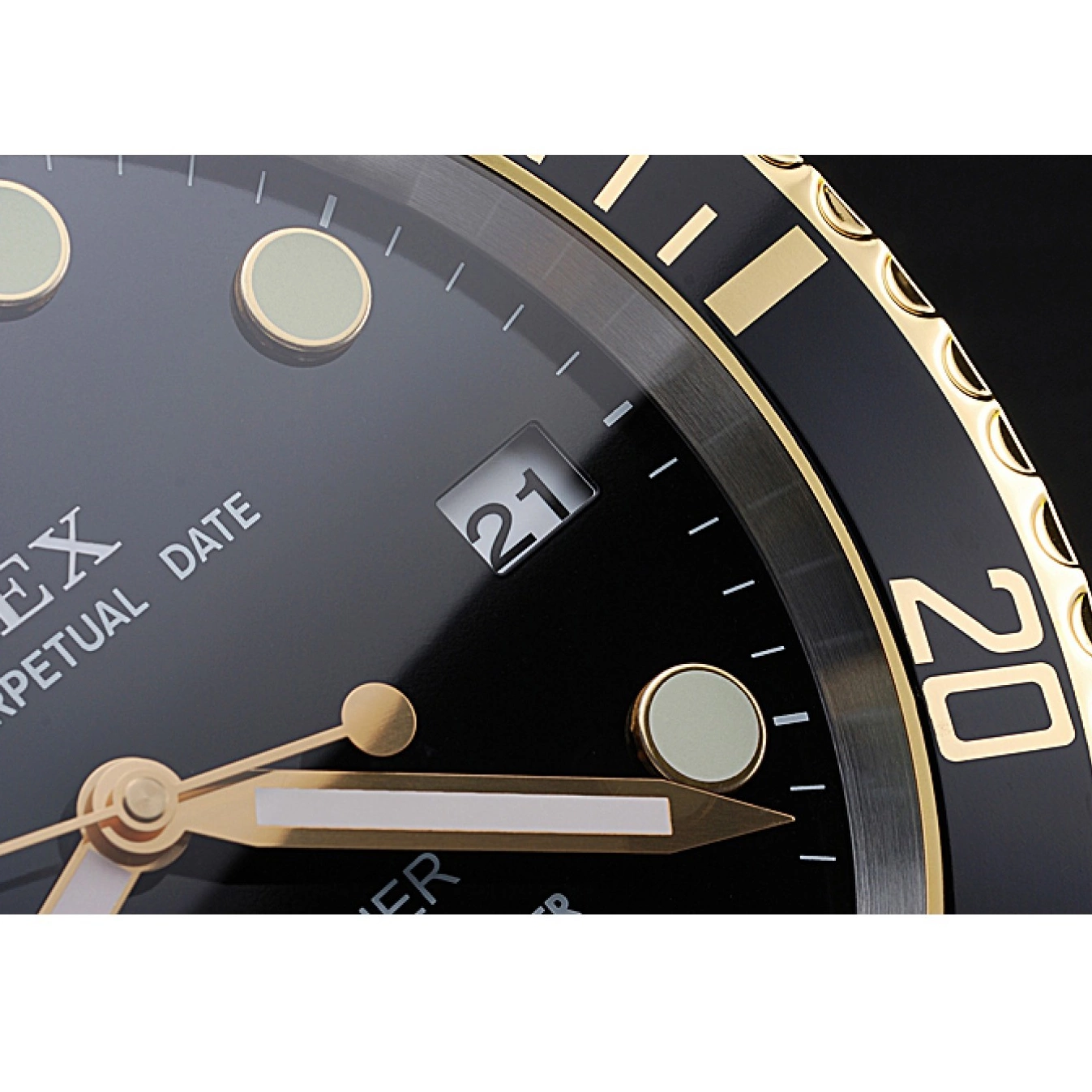 Aaa replica watch 622476 Clock Black-Gold Rolex Wall Submariner 0717